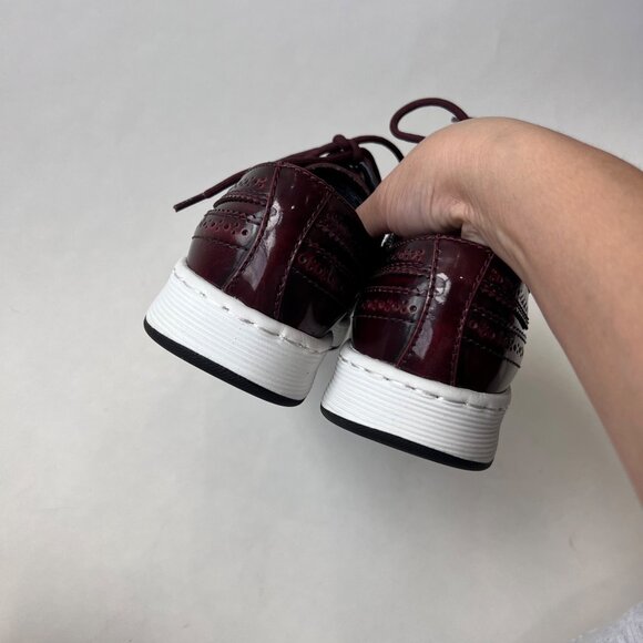 Dr. Martens Gabes Wingtip Oxford Shoes – Men’s 8 / Women’s 9 – Burgundy Leather - Picture 3 of 7